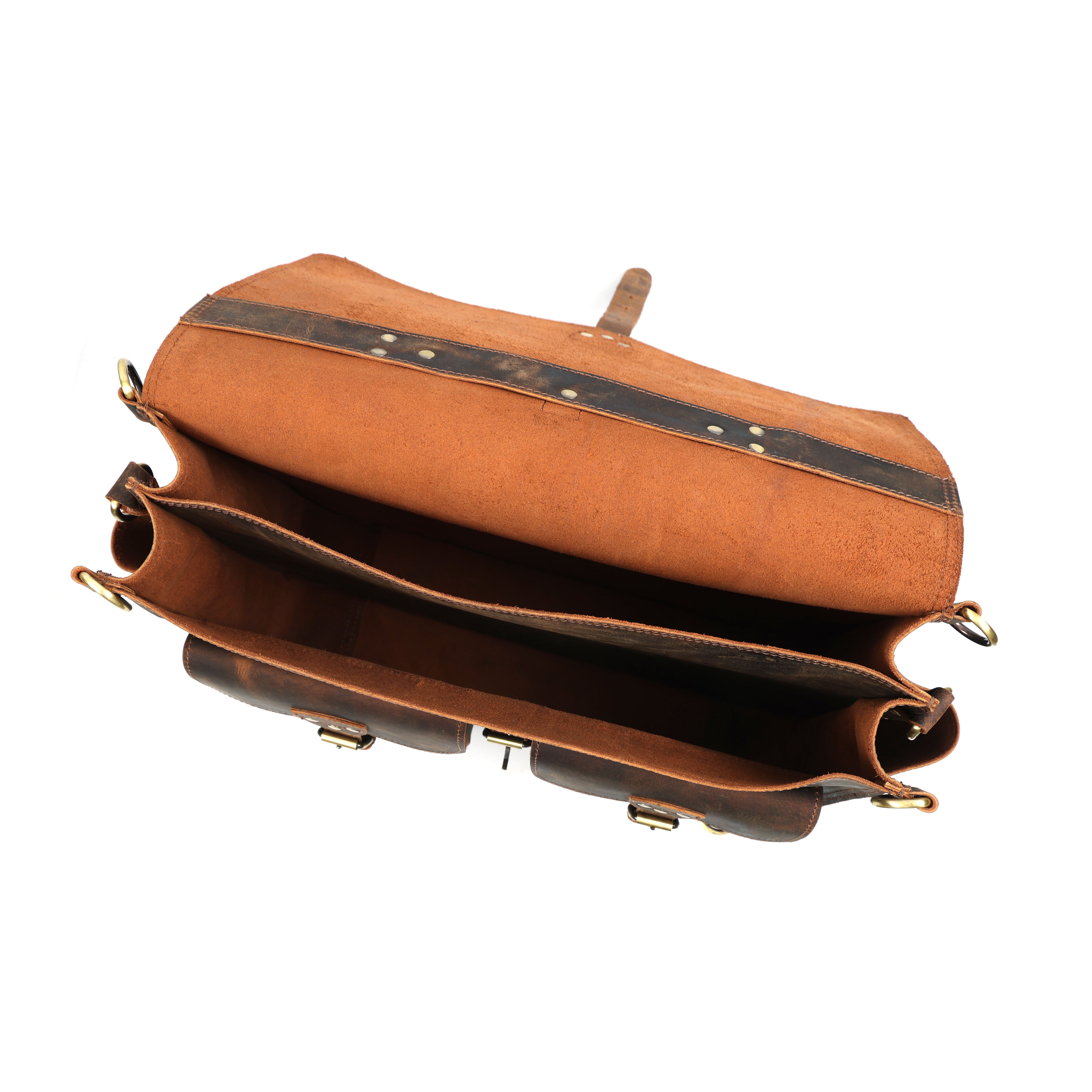 Cody Buffalo Leather Briefcase