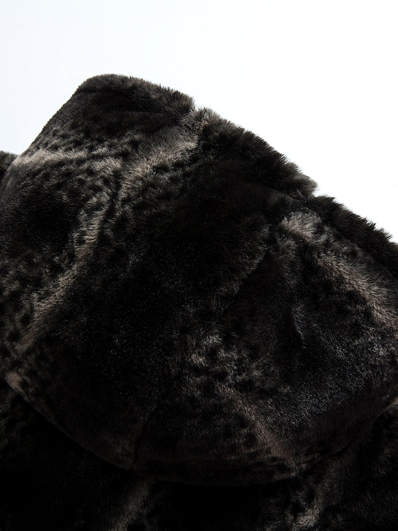 Animal Print Faux Fur Hooded Jacket