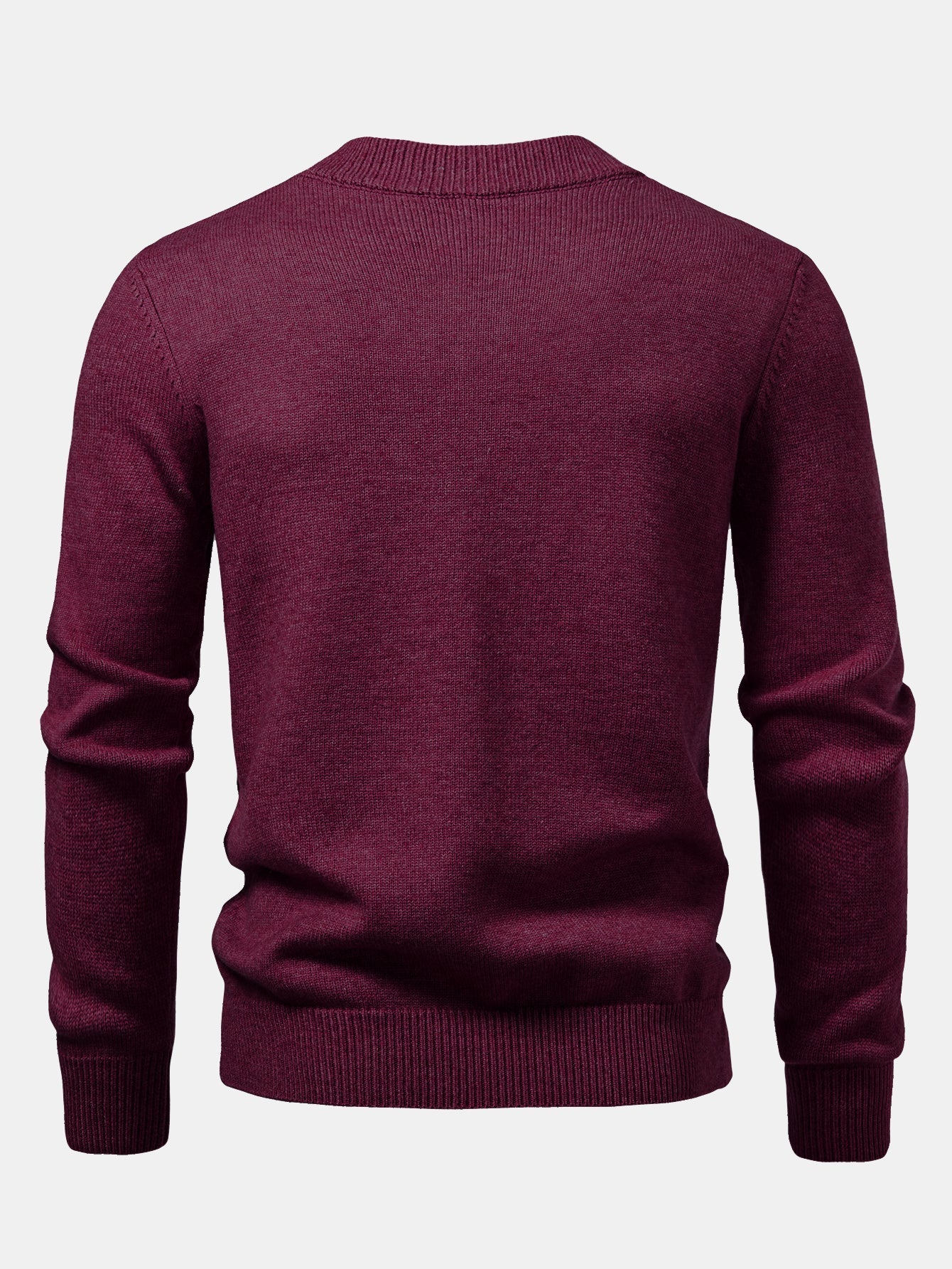 Heavyweight Stripe Mock Neck Knit Sweater