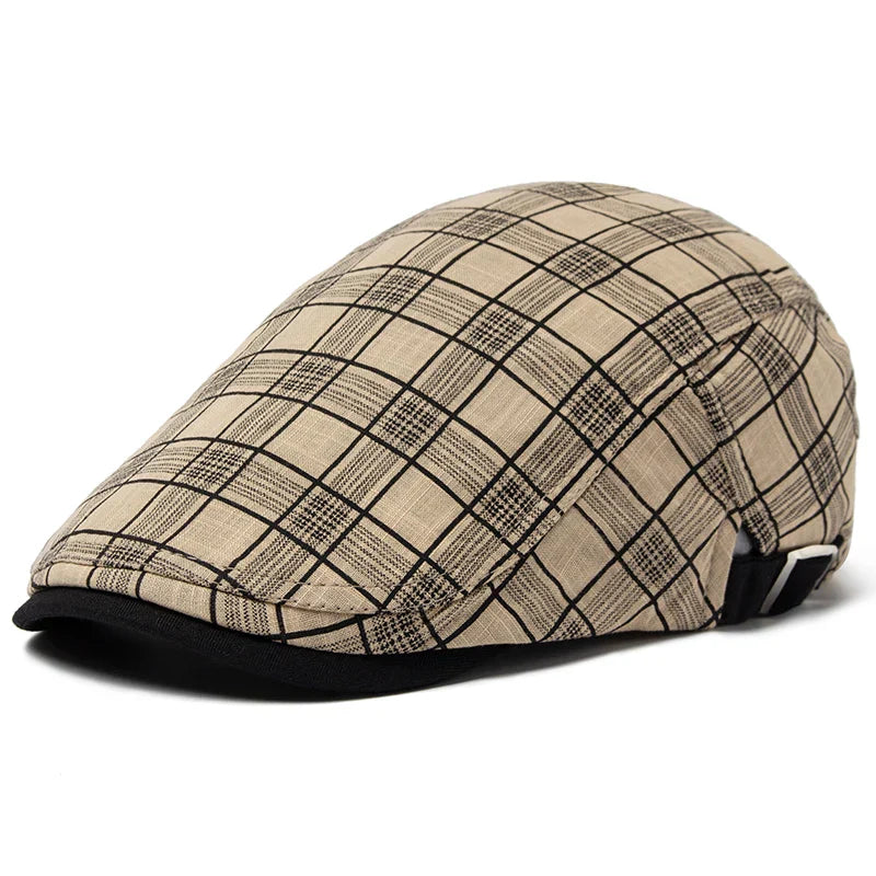 Ashford Plaid Cotton Beret