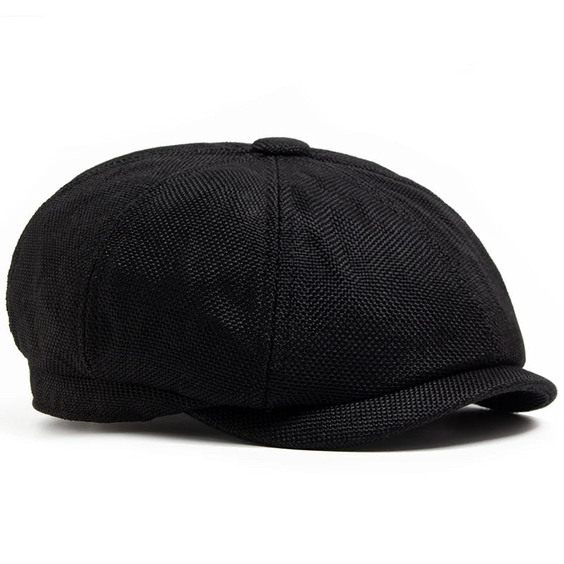 Brighton Linen Newsboy Cap
