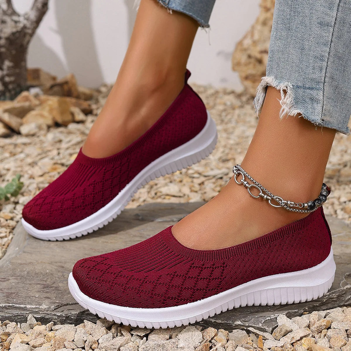 Sofina - Anti-Slip Breathable Slip-Ons