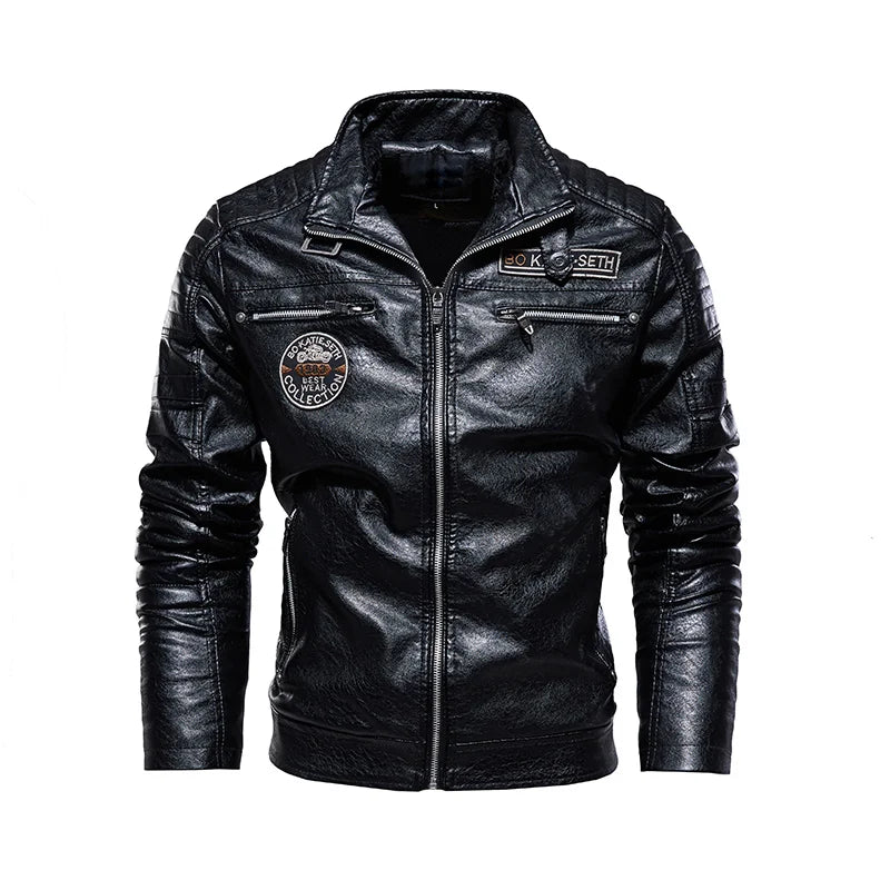 Alexandre™ - Vintage Brown Biker Jacket