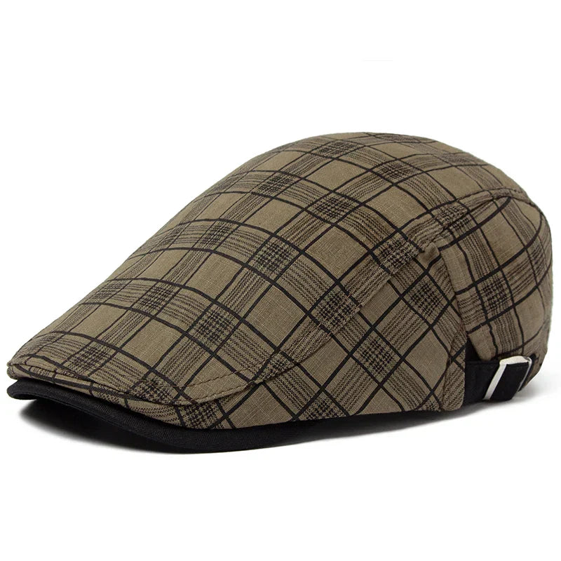 Ashford Plaid Cotton Beret