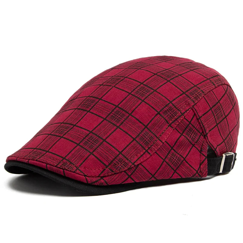Ashford Plaid Cotton Beret