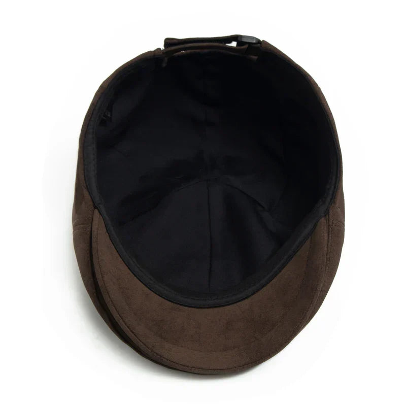 Camden PU Leather Newsboy Cap