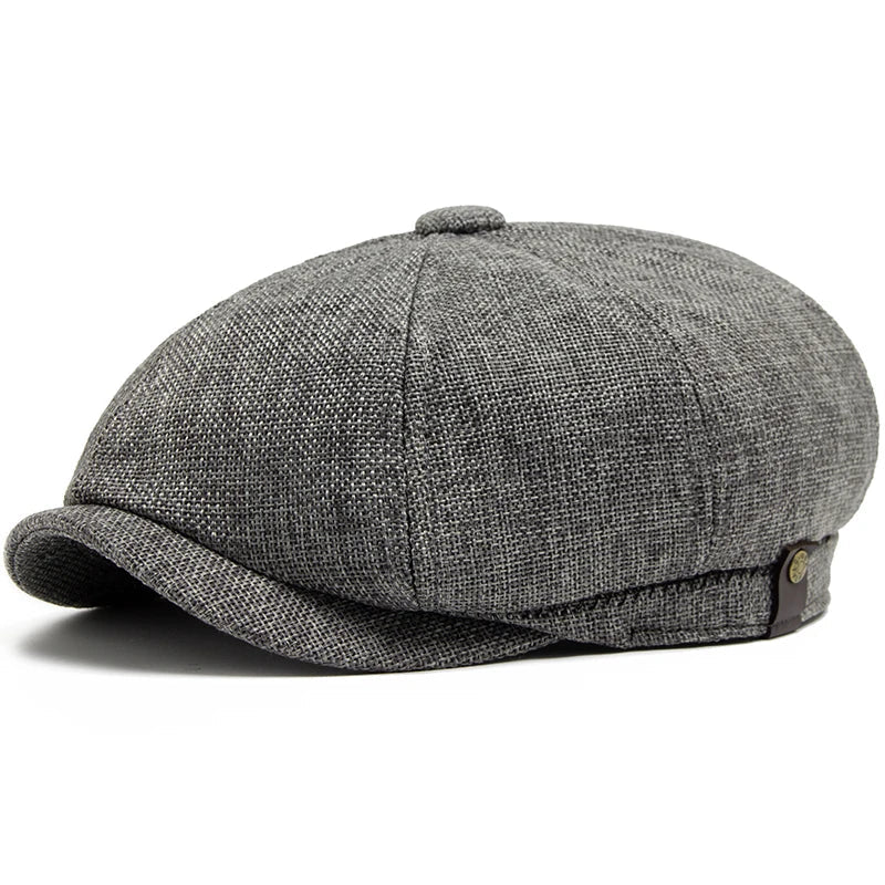 Brighton Linen Newsboy Cap
