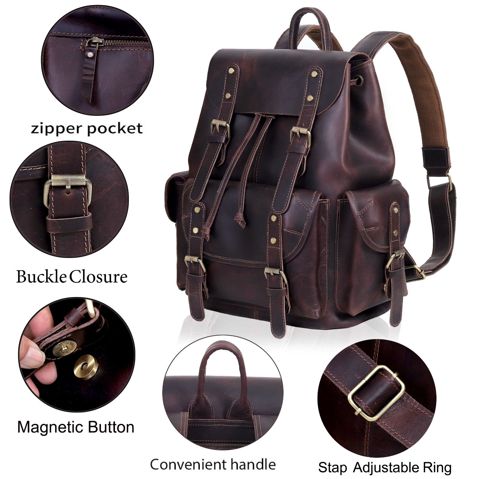 Dakota Buffalo Leather Backpack