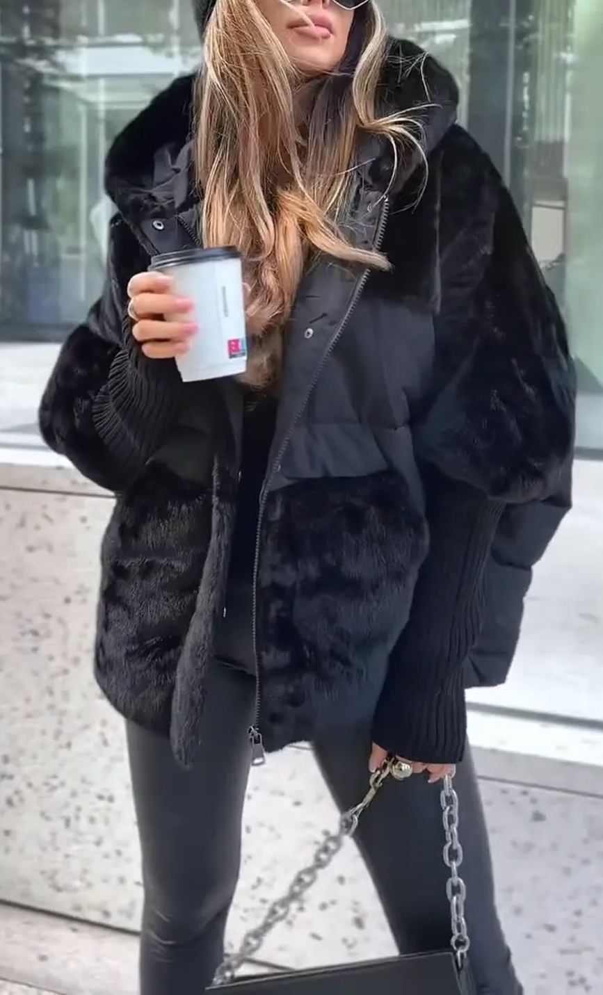 Riley - Modern and Luxurious Hooded Bomber Jacket