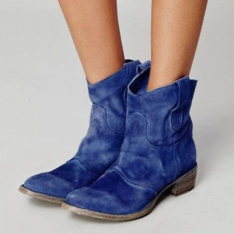 Lyla Ridge Suede Cowboy Boots