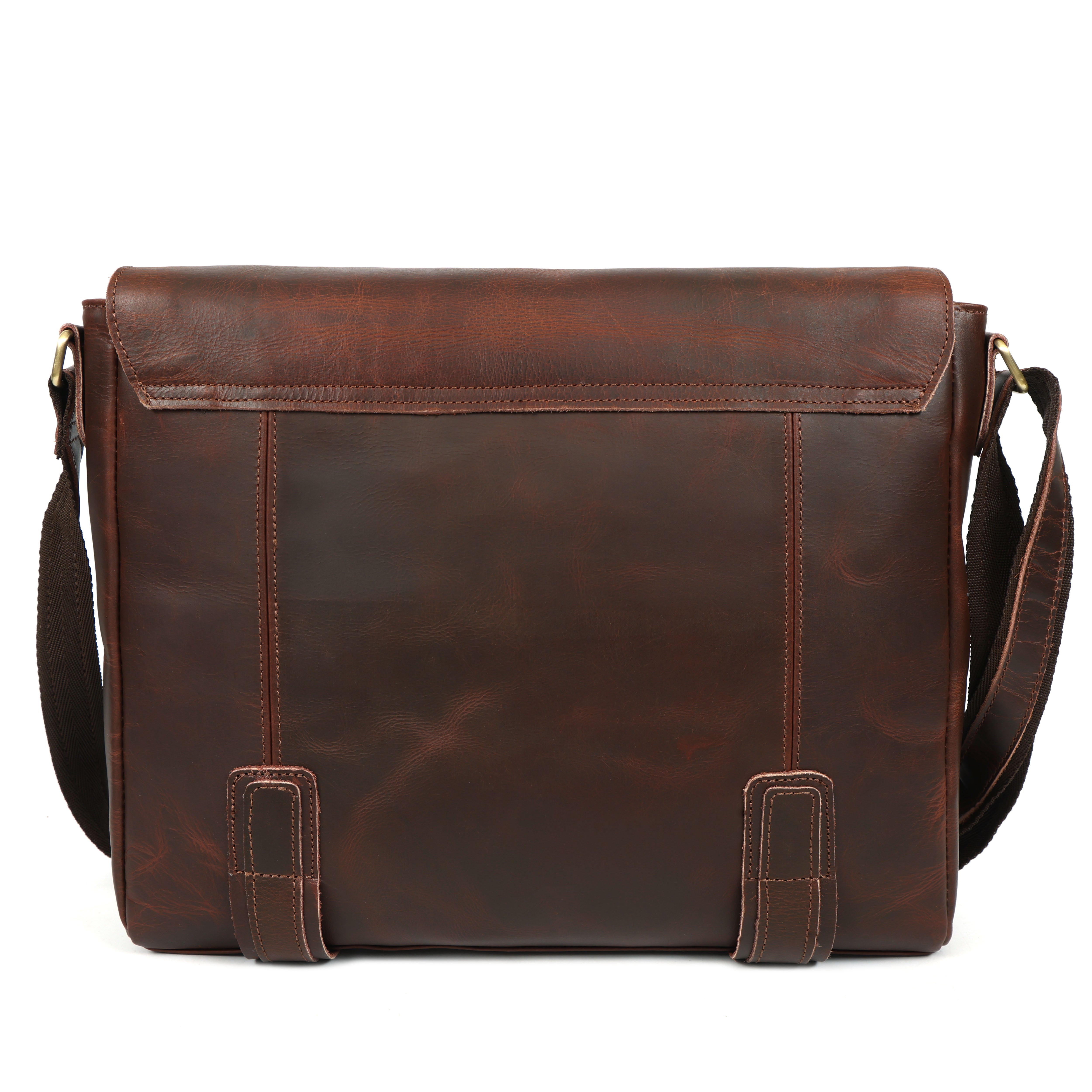 Brice Buffalo Leather Messenger Bag for Men