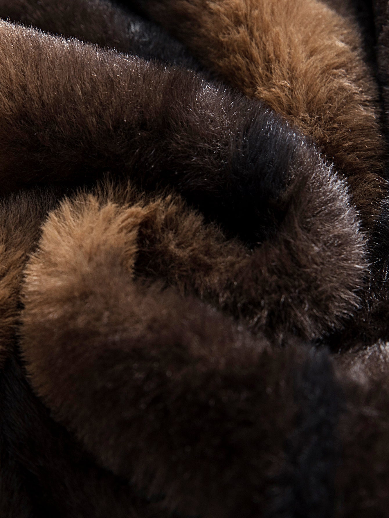 Animal Print Faux Fur Hooded Jacket