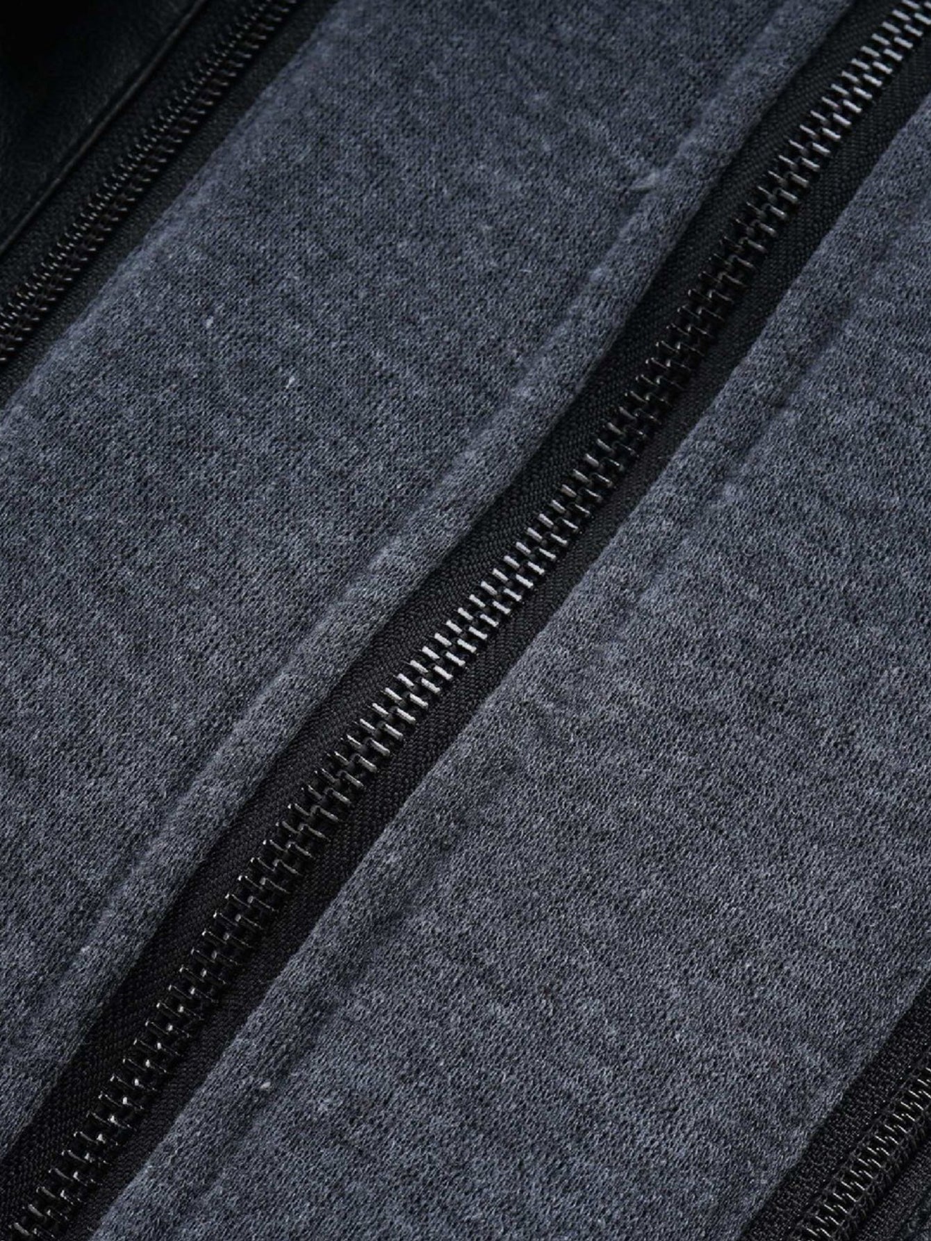 2 In 1 PU Leather Jacket With Detachable Hood