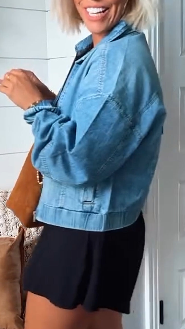 Valentina | Timeless Denim Jacket with Zip