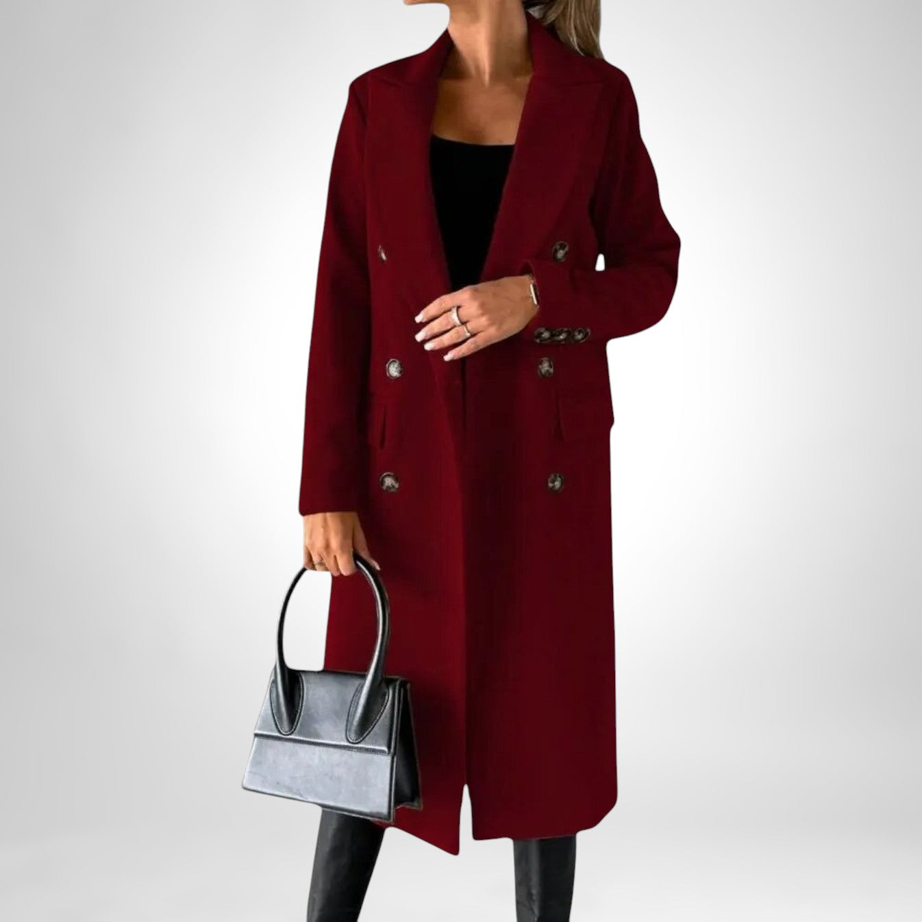 DESIREE | Long Double-Breasted Coat