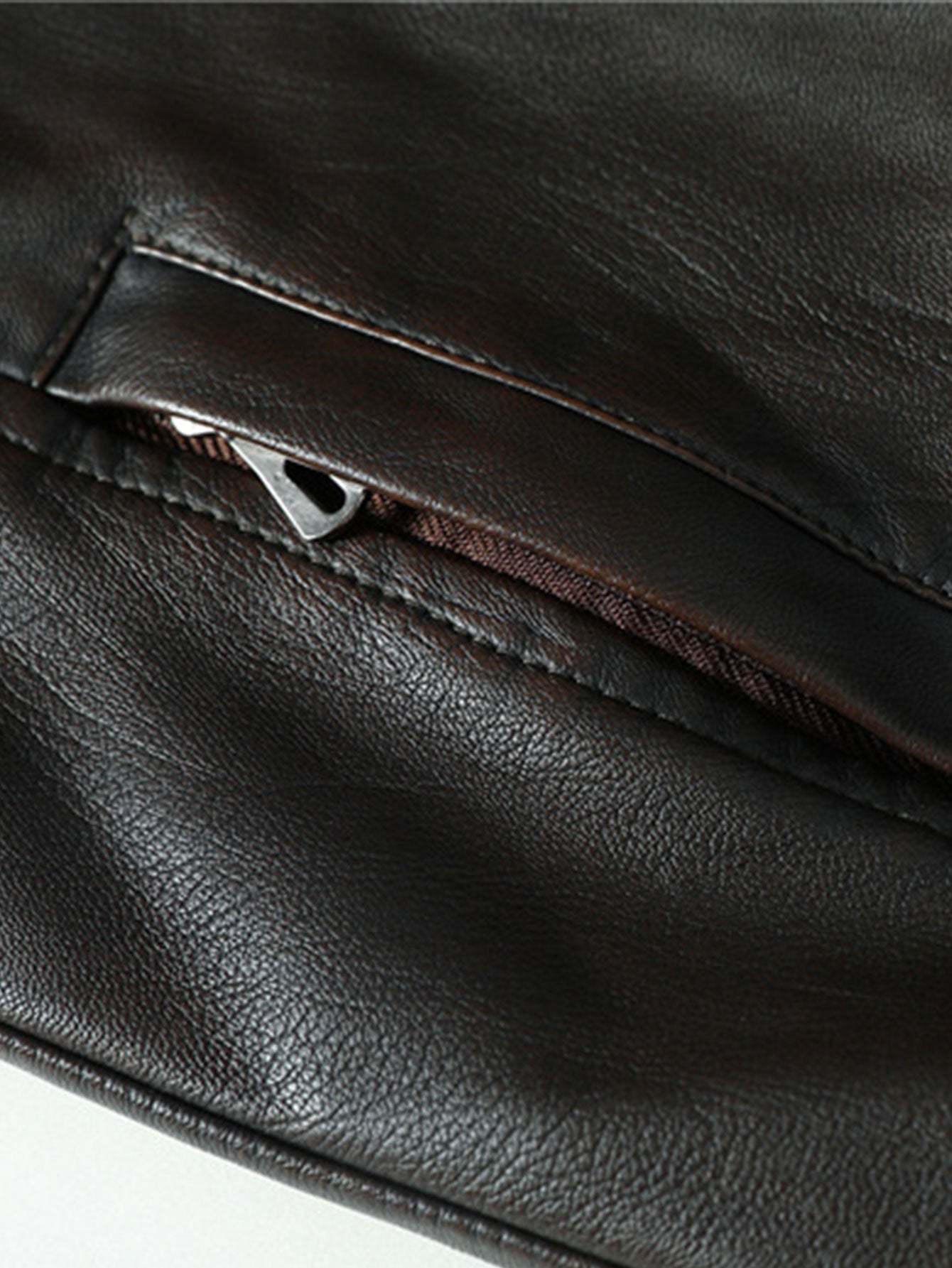 2 In 1 PU Leather Jacket With Detachable Hood