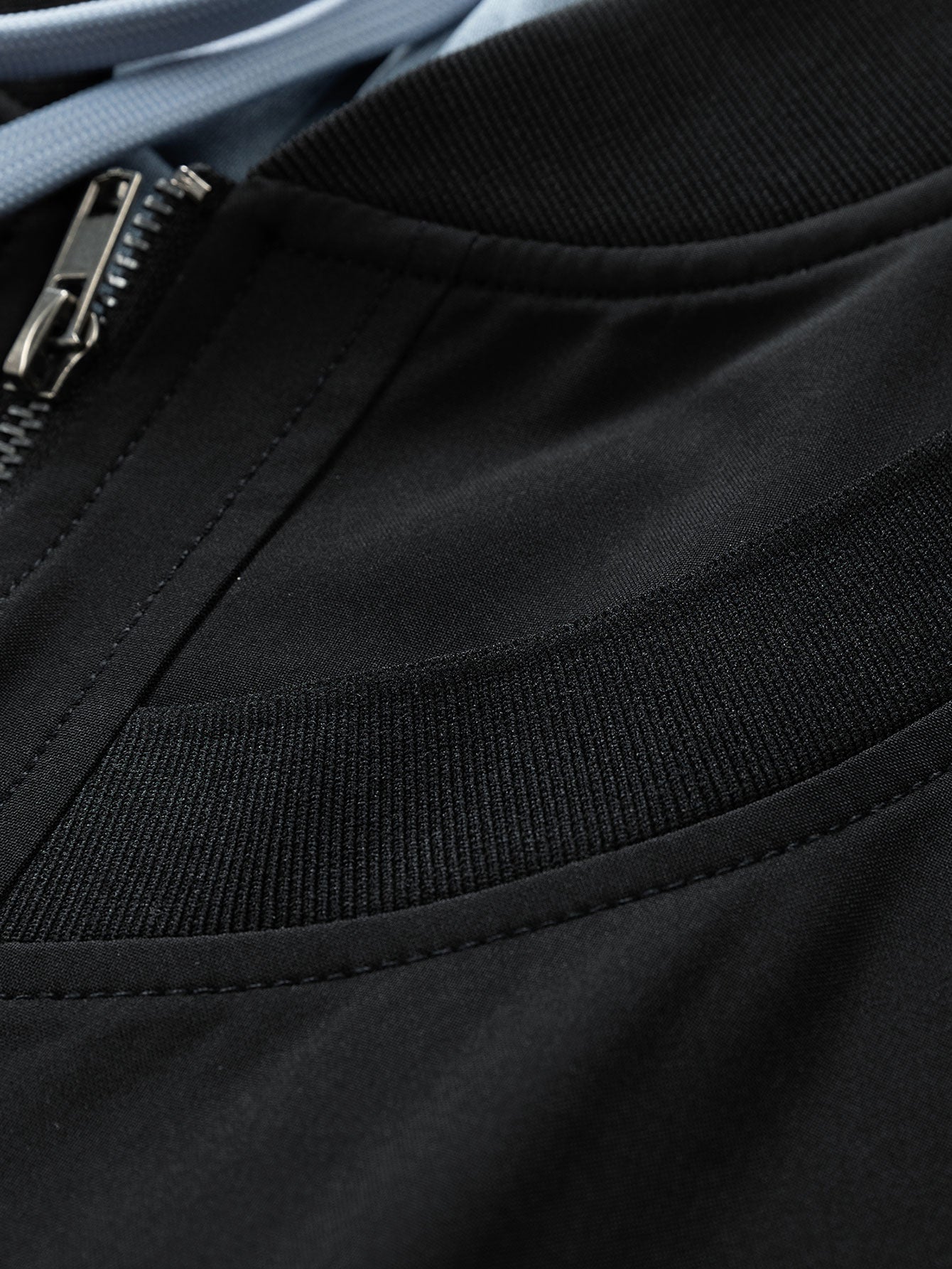 Contrast 2 In 1 Hooded Bomber Jacket