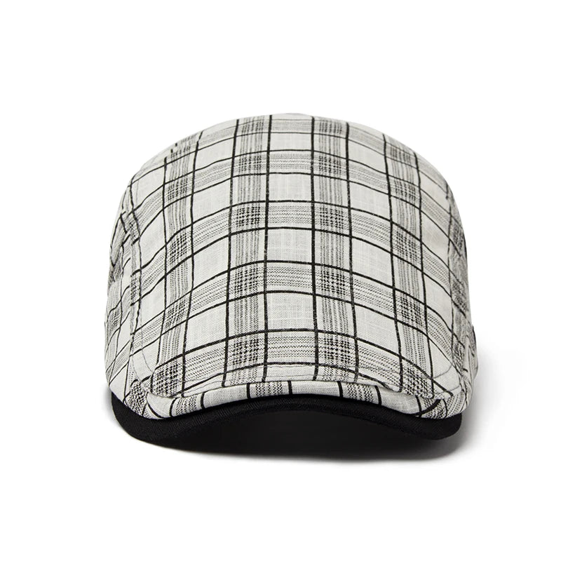 Ashford Plaid Cotton Beret