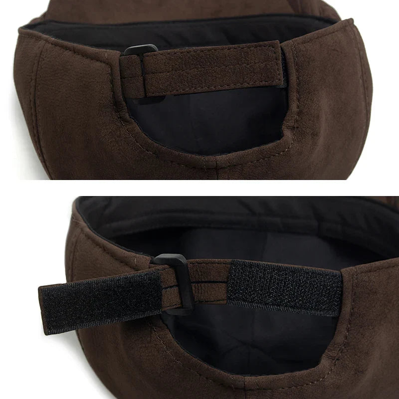 Camden PU Leather Newsboy Cap