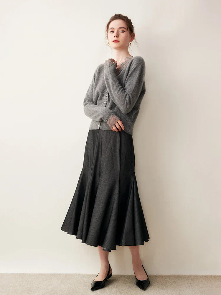 Charlotte Lace Cashmere Cardigan