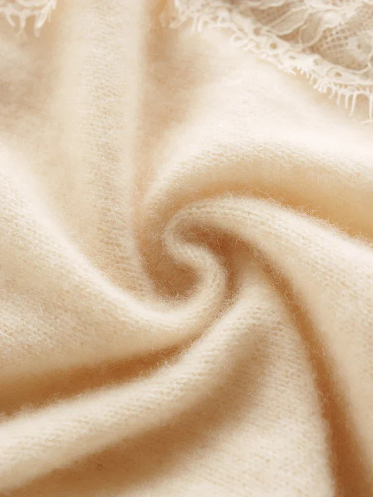 Charlotte Lace Cashmere Cardigan