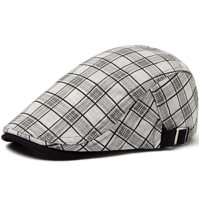 Ashford Plaid Cotton Beret