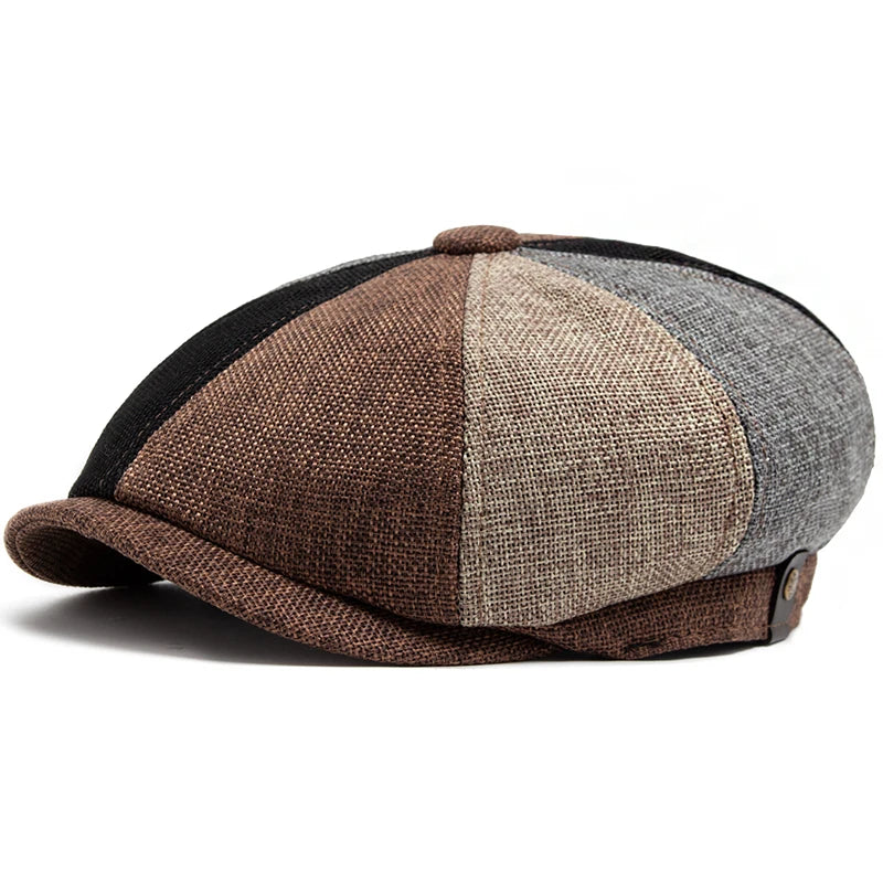 Brighton Linen Newsboy Cap
