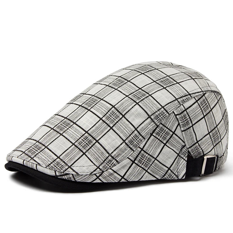 Ashford Plaid Cotton Beret