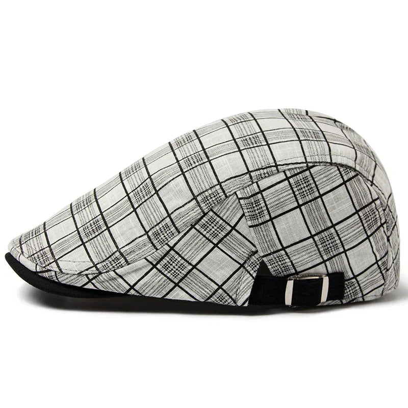 Ashford Plaid Cotton Beret