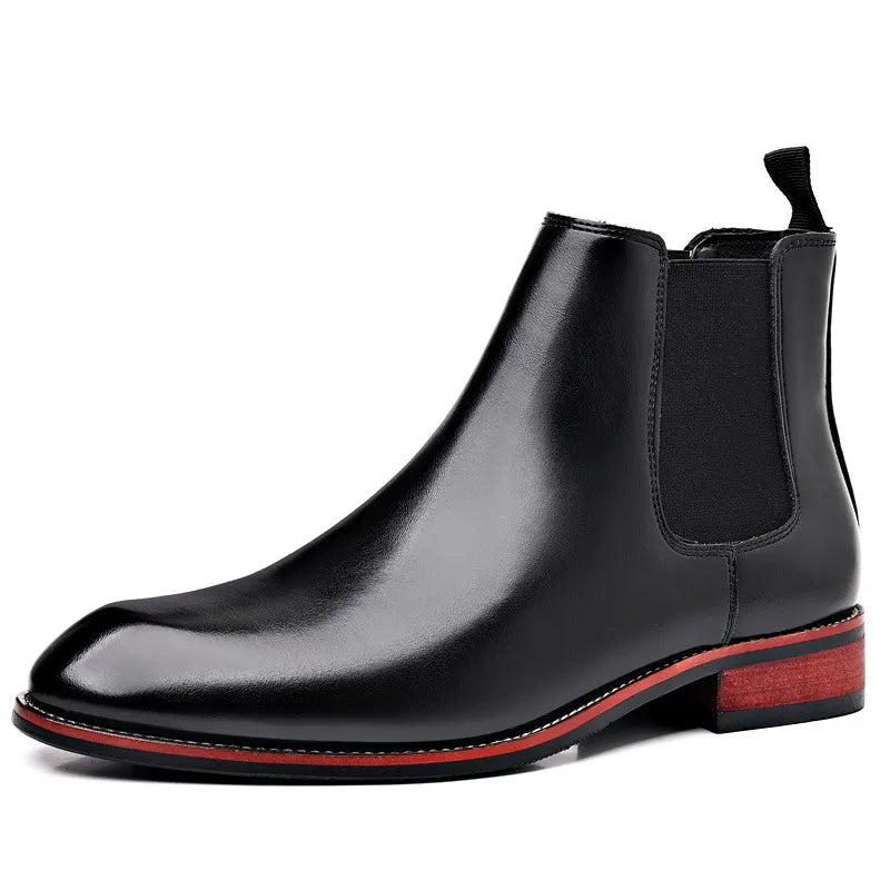 Giovanni Lorenzo Genuine Leather Chelsea Boots