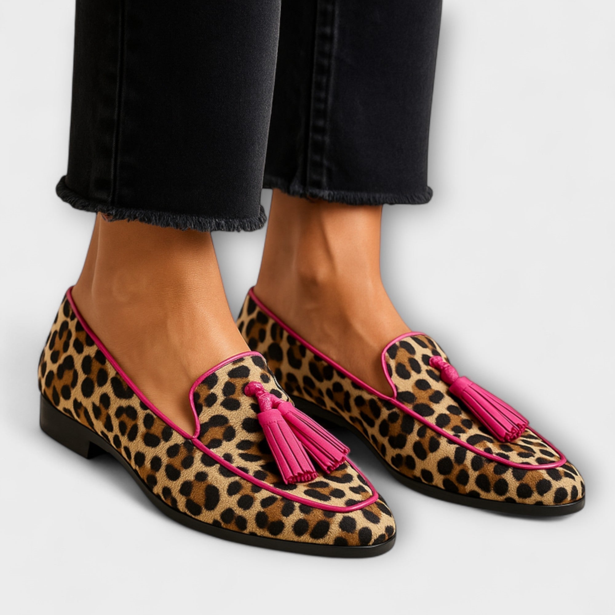Lana - Elegant Loafer Shoe with Fashionable Brushstroke Details for a Trendy and Chic Look