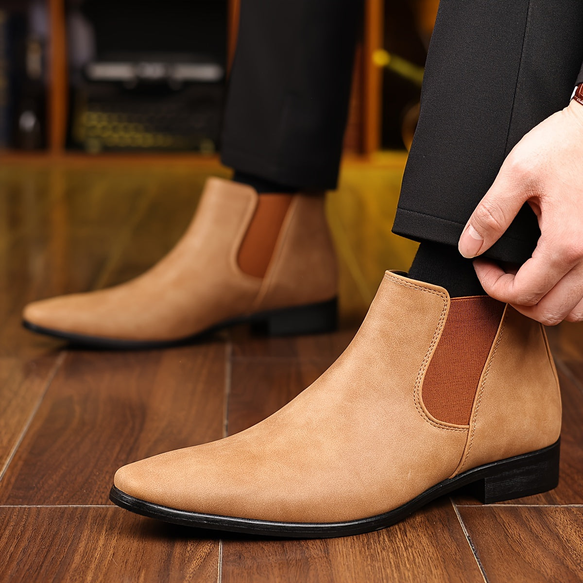 Dorian Marnier Suede Chelsea Boots